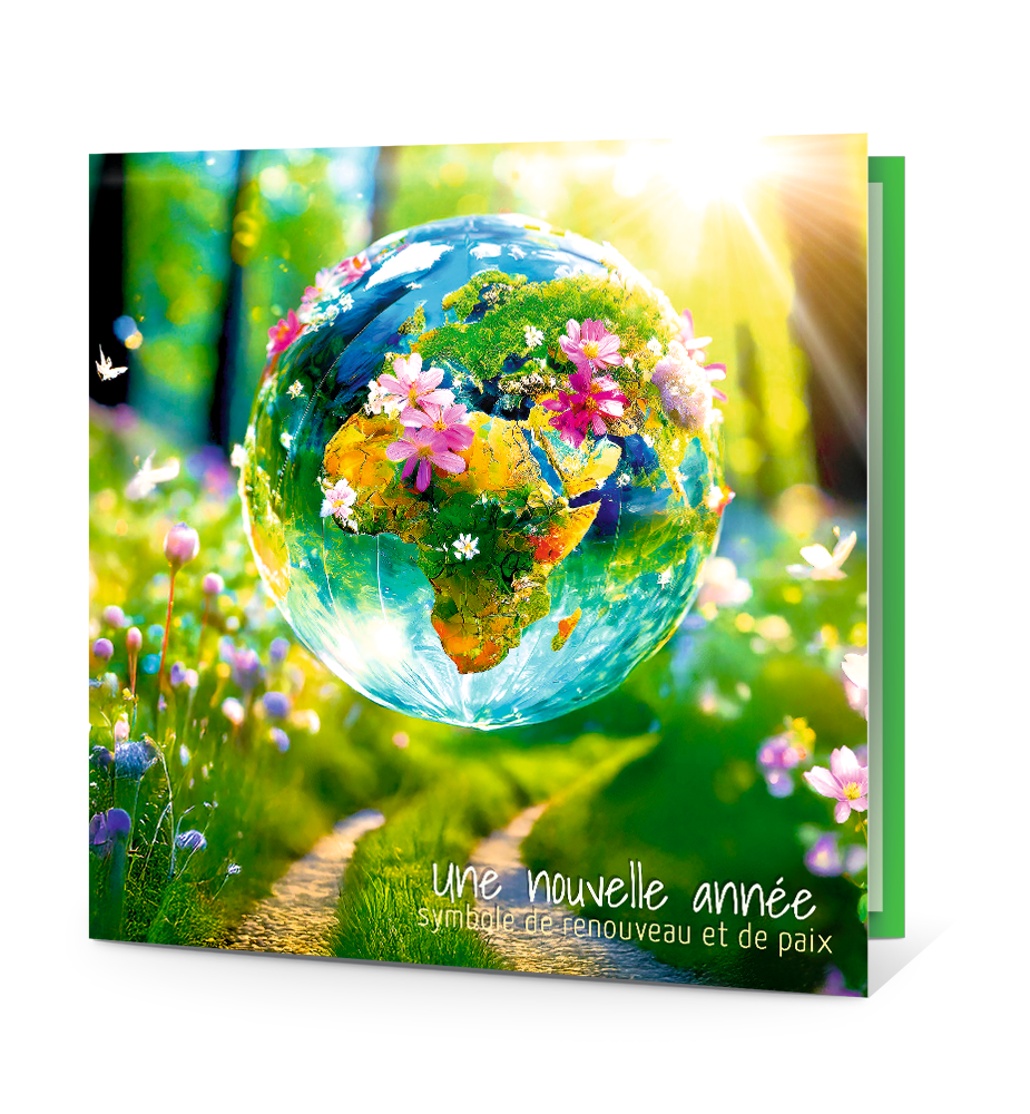 Carte de voeux EAU PAPILLON